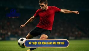 Kỹ thuật sút bóng bằng đầu gối trái