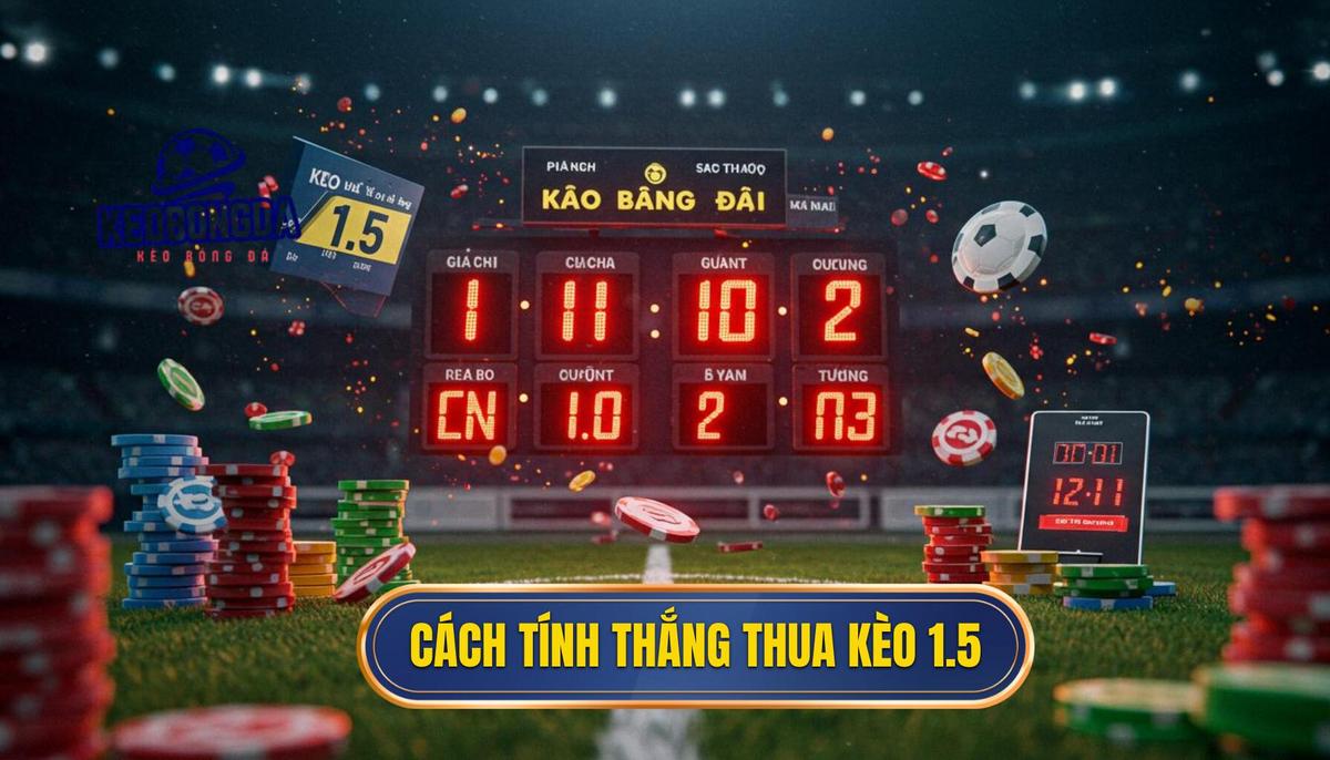 Kèo Chấp 1.5 Trái Là Gì? Giải Mã Chi Tiết Từ A Đến Z 2 2. Cách Tính Thắng Thua Chi Tiết Khi Đặt Cược Kèo 1.5